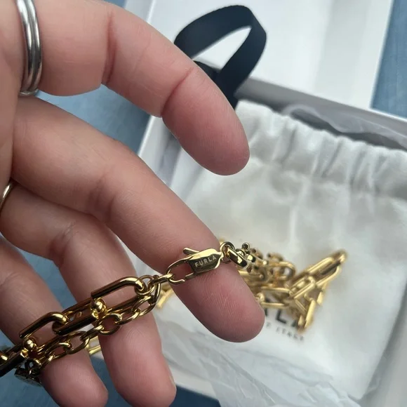 Furla Gold Chain Key Holder - Picture 11 of 16